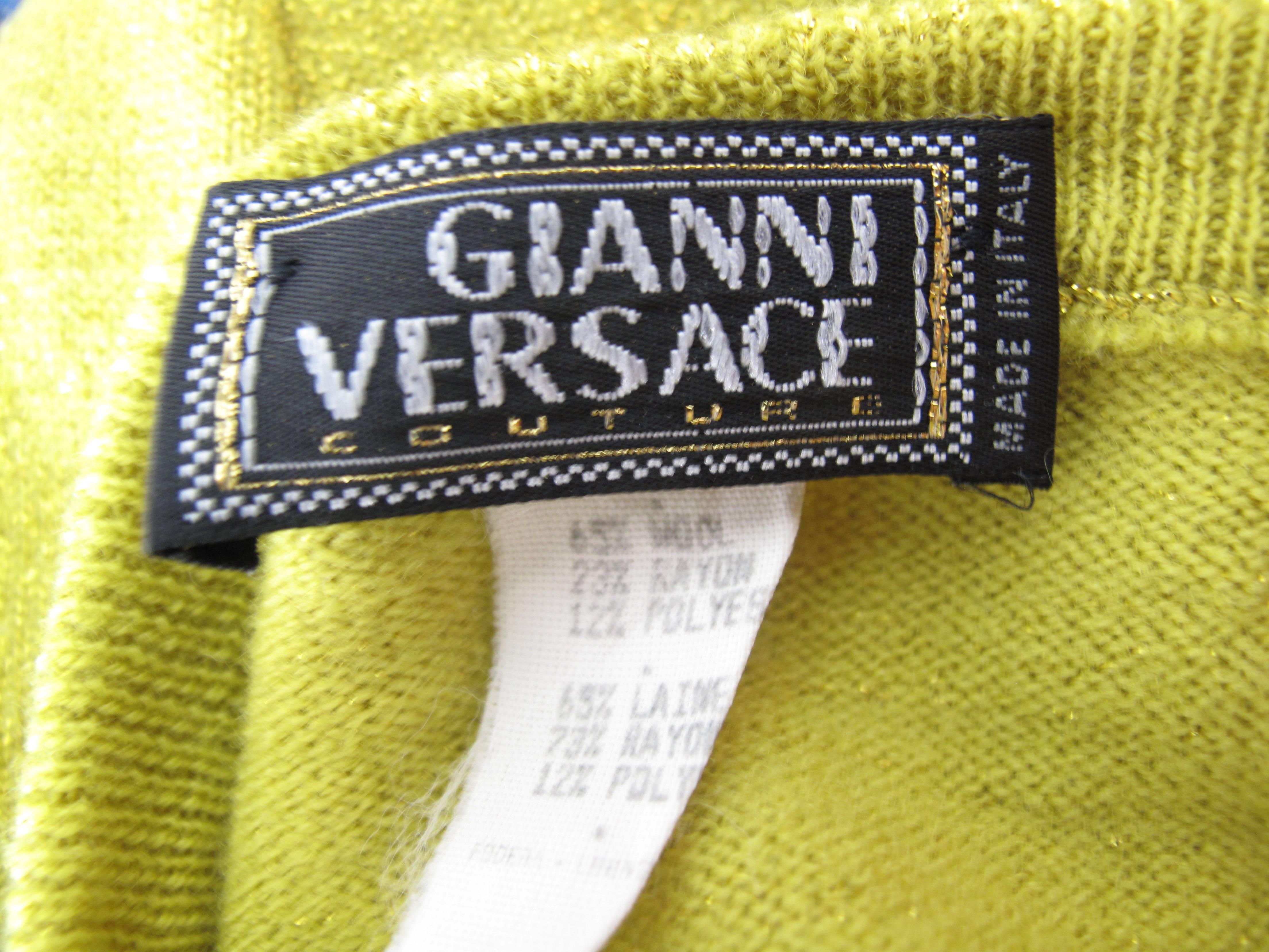 1997 Versace Couture Beaded Sleeveless Sweater  In Excellent Condition In Austin, TX
