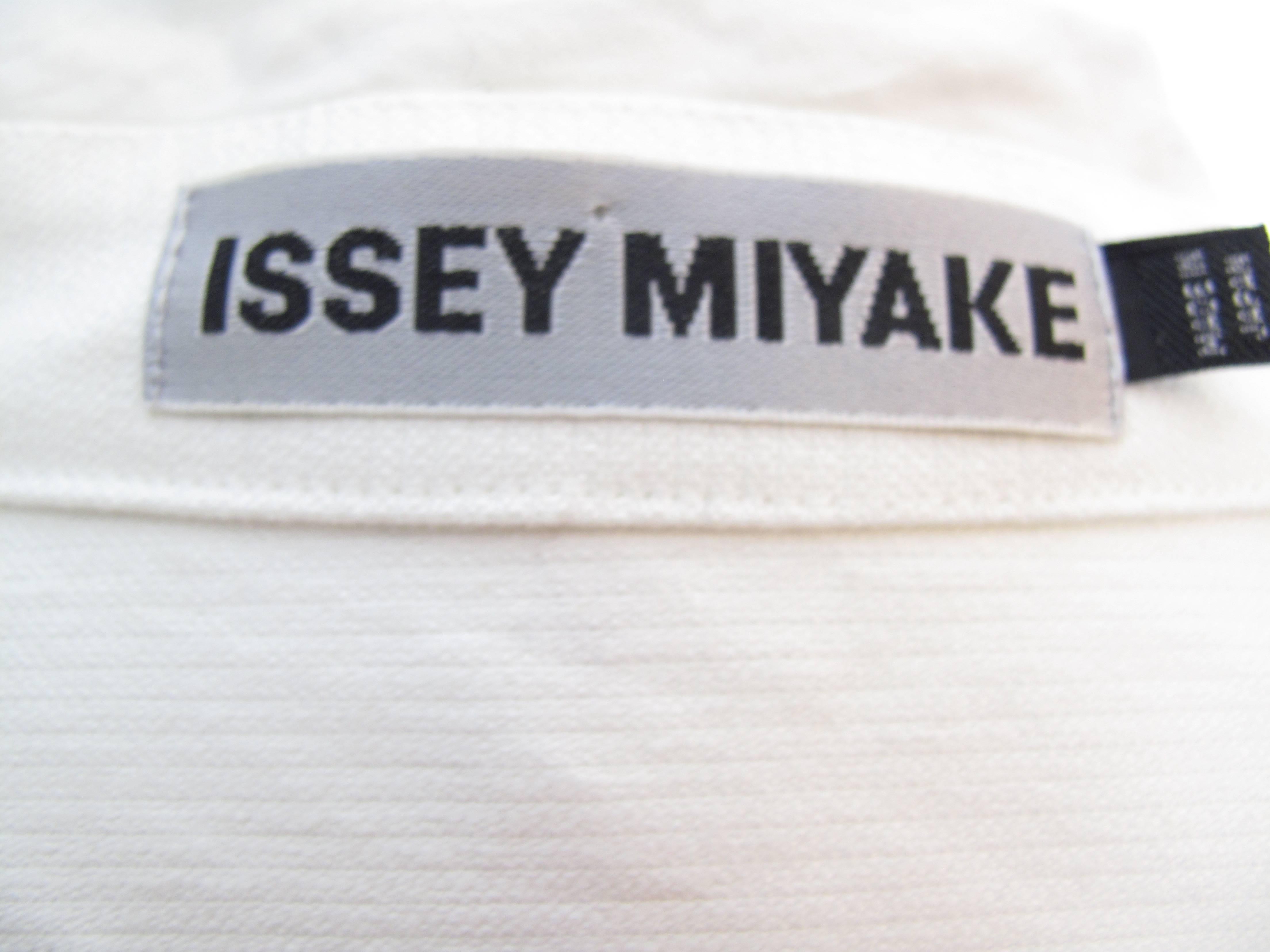 Gray Issey Miyake Button Down Shirt Dress