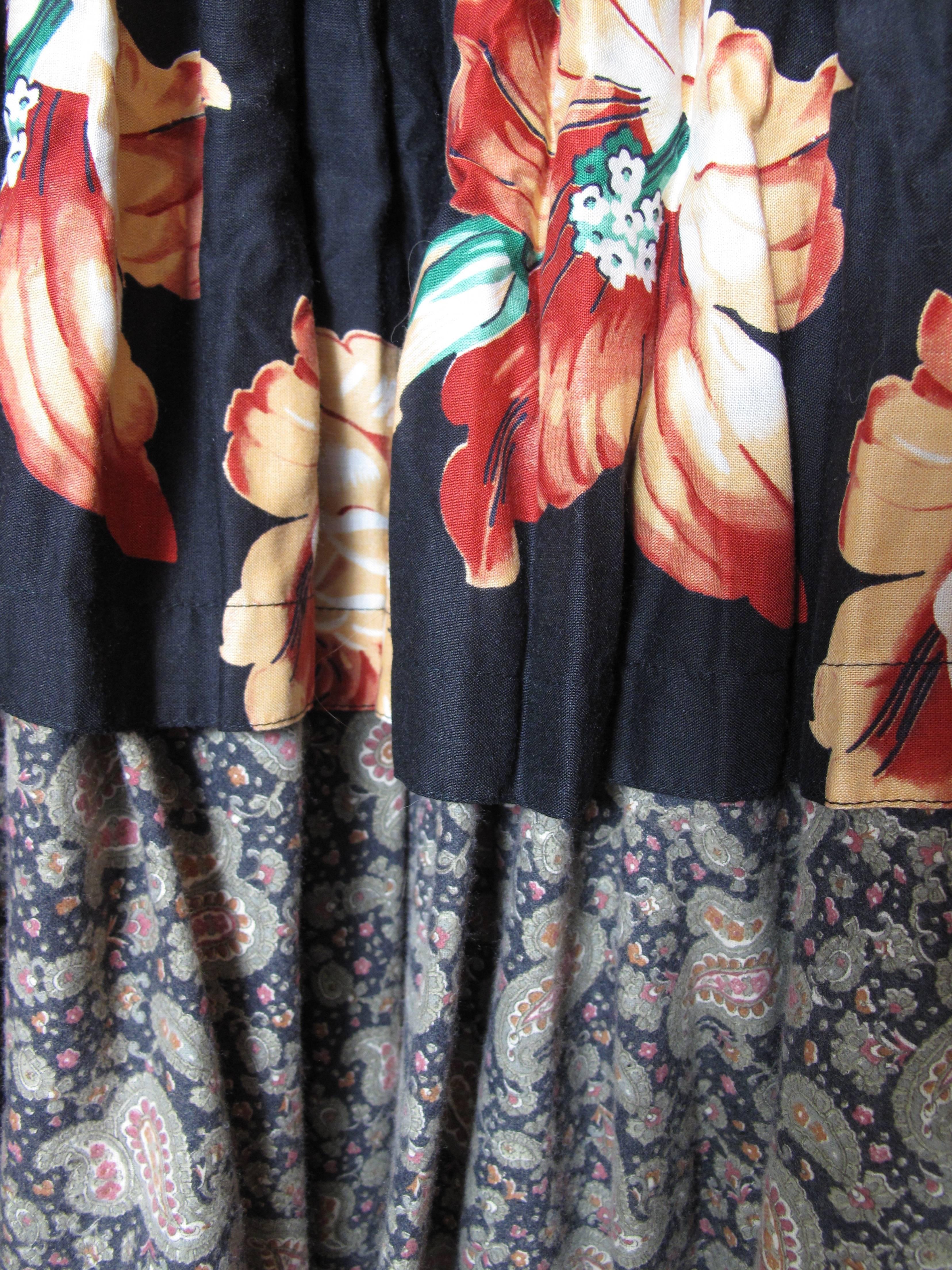 Gray Koos Van Den Akker Floral Skirt