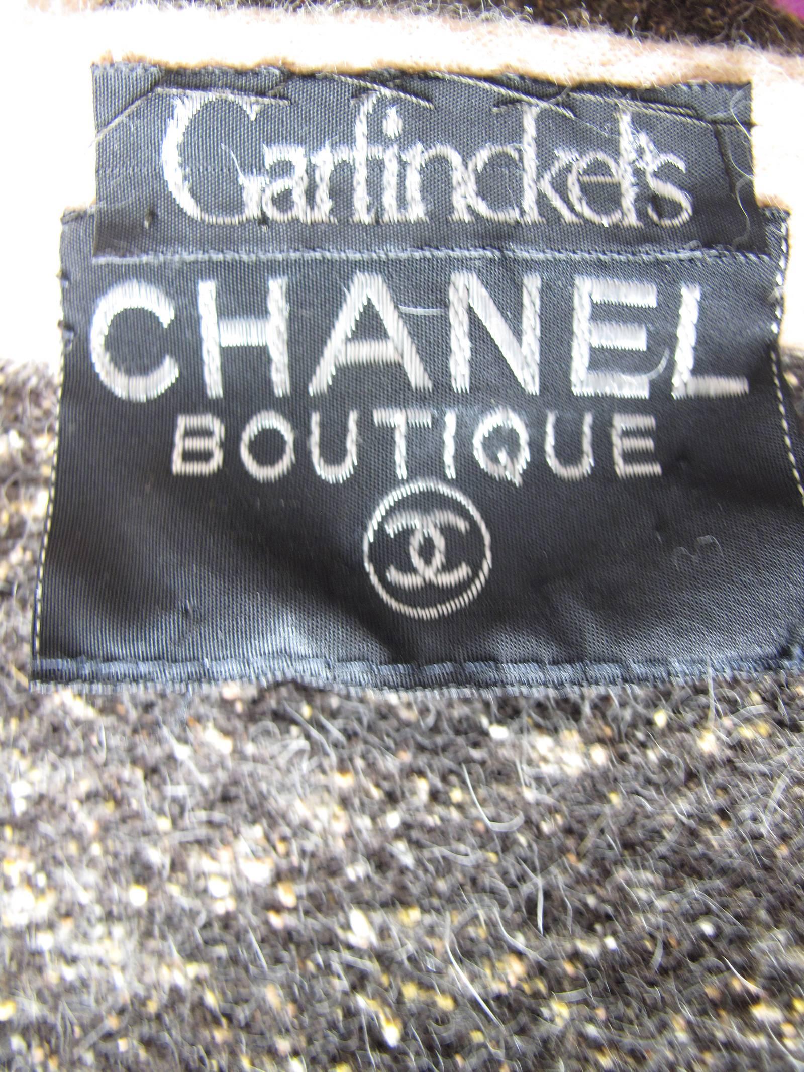 Women's or Men's Chanel Knit Three piece Suit, 1980s 