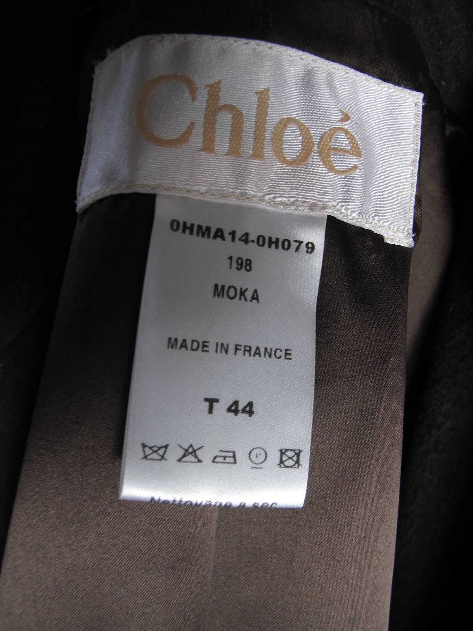Gray Chloe Coat with Beaded Fringe Belt