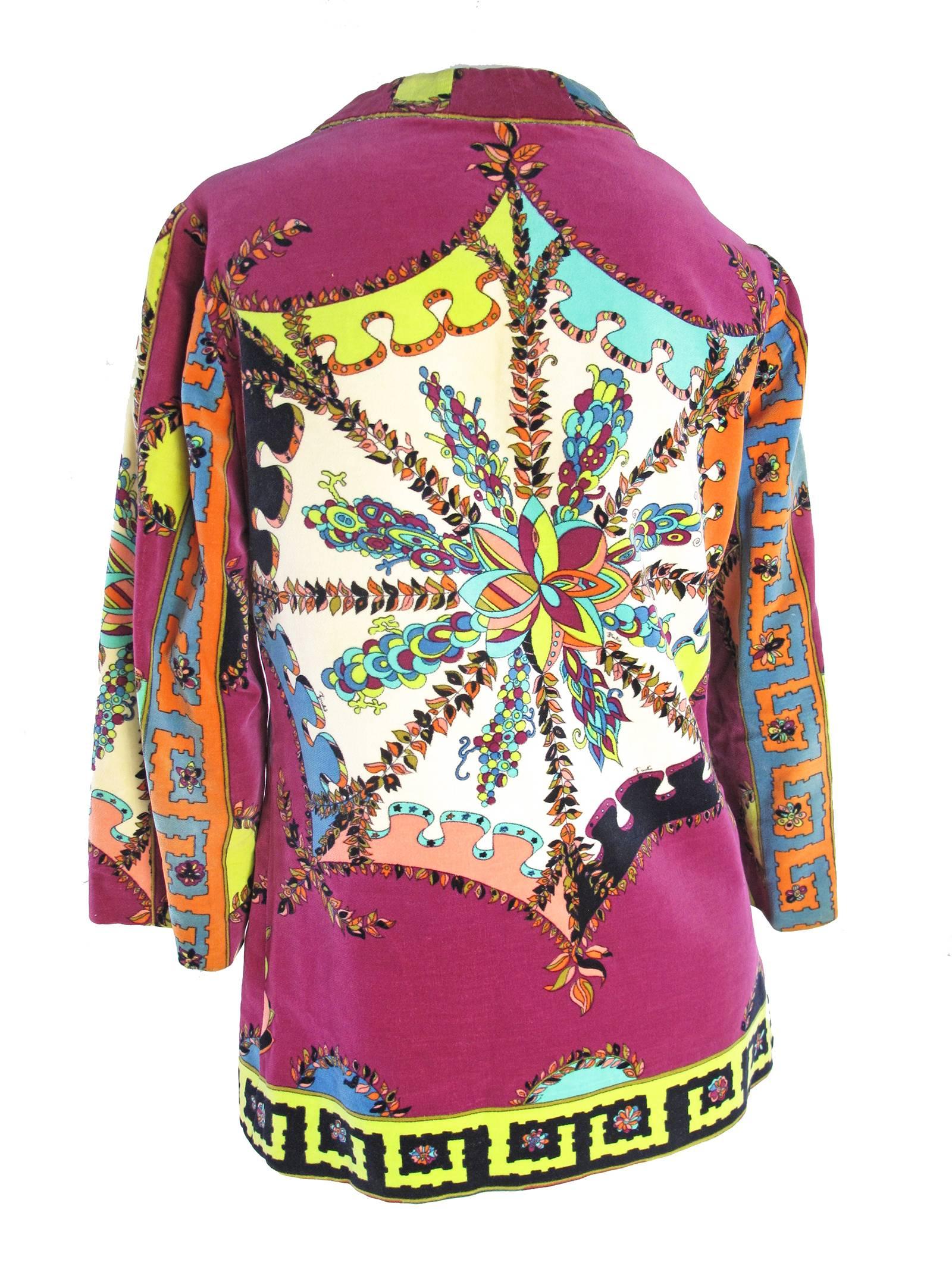 Women's Pucci Velvet Jacket, 1960s  