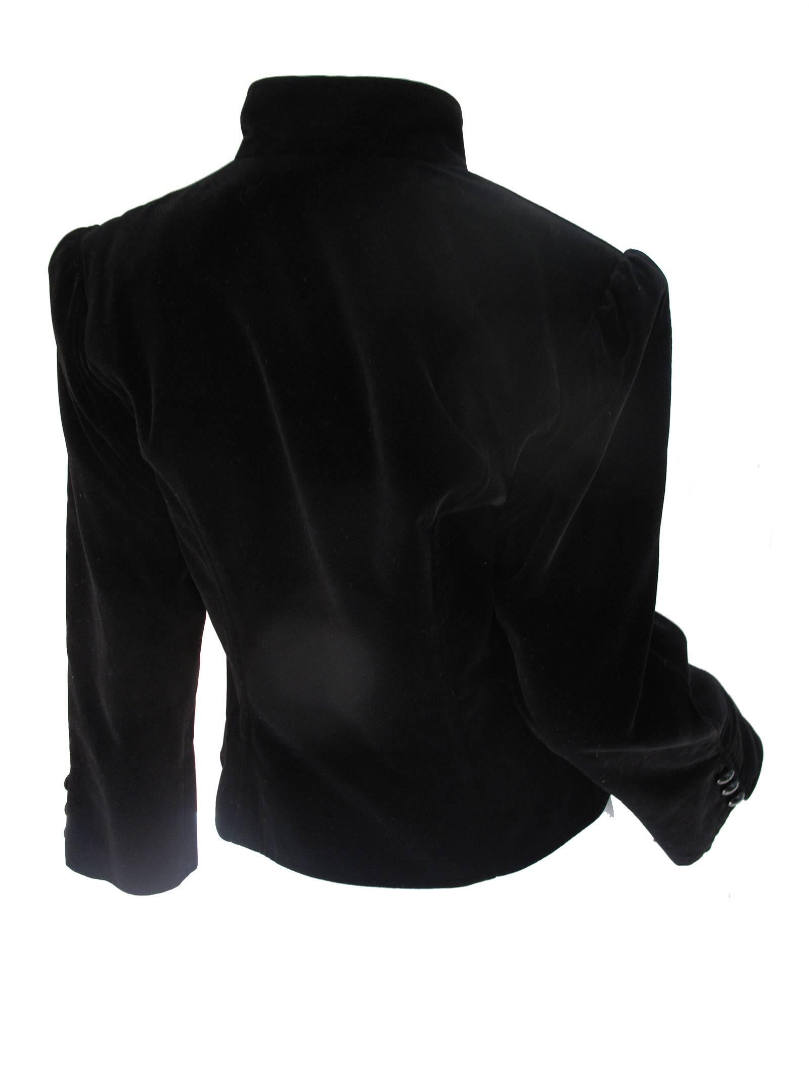 Yves Saint Laurent Velvet Jacket, 1980s   In Excellent Condition In Austin, TX