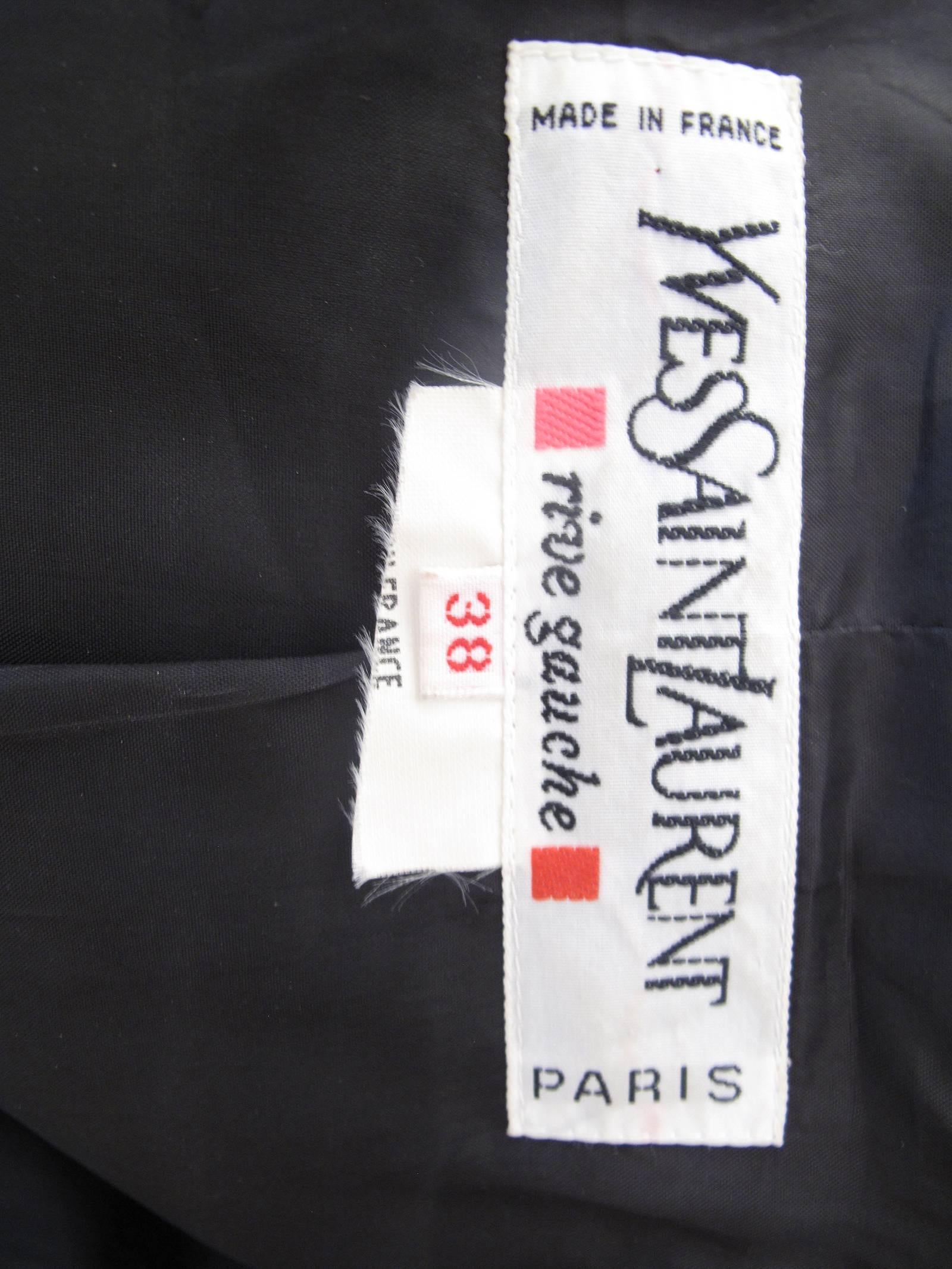 Gray Yves Saint Laurent Rive Gauche Jacket, 1990s