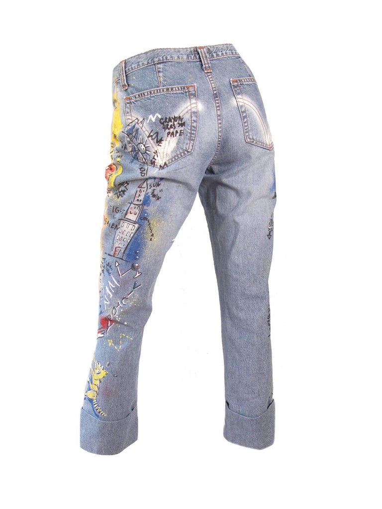 D and G Graffiti Jeans, 1990s at 1stDibs