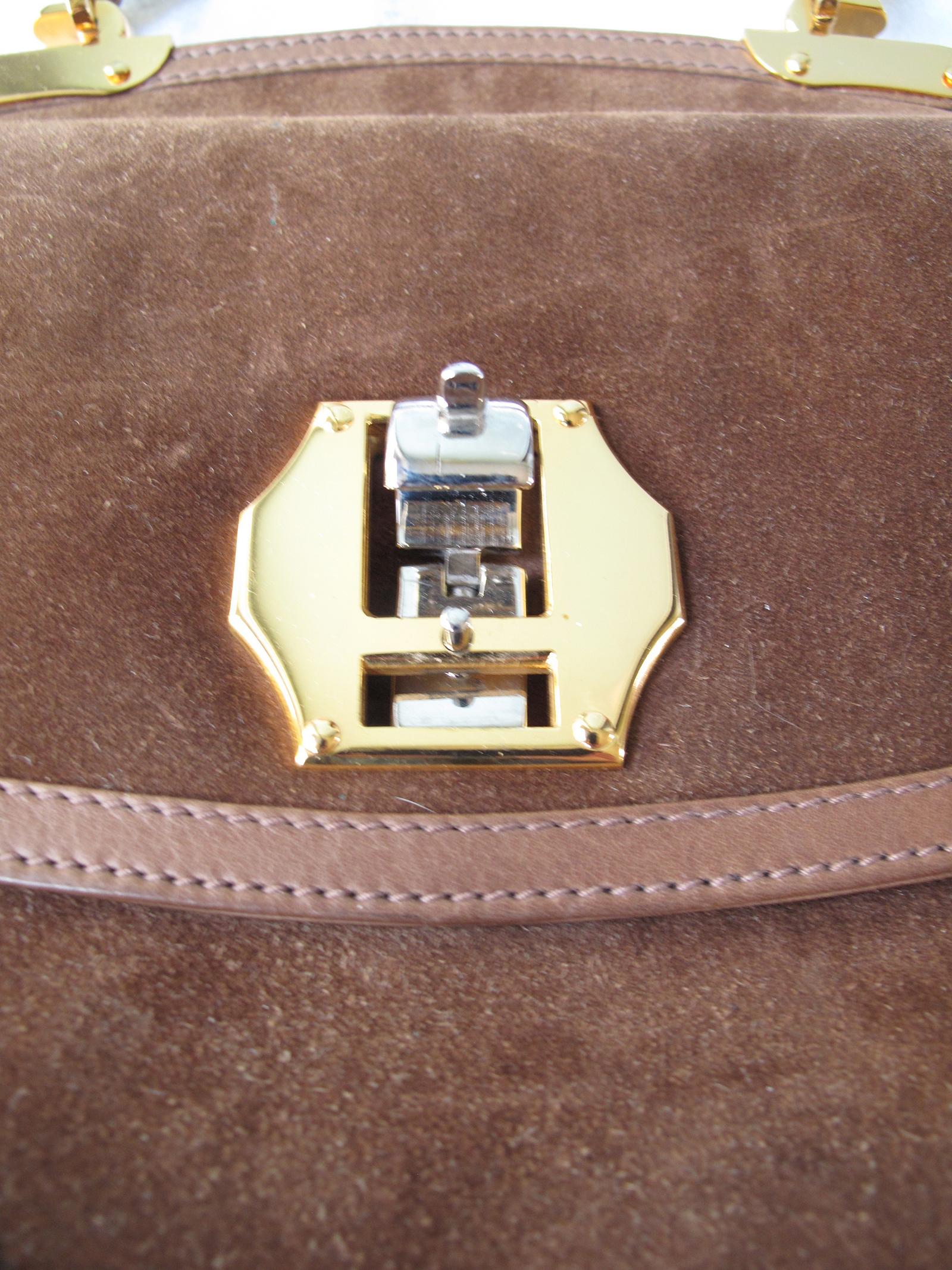 Gucci suede shoulder bag, 1970s 1