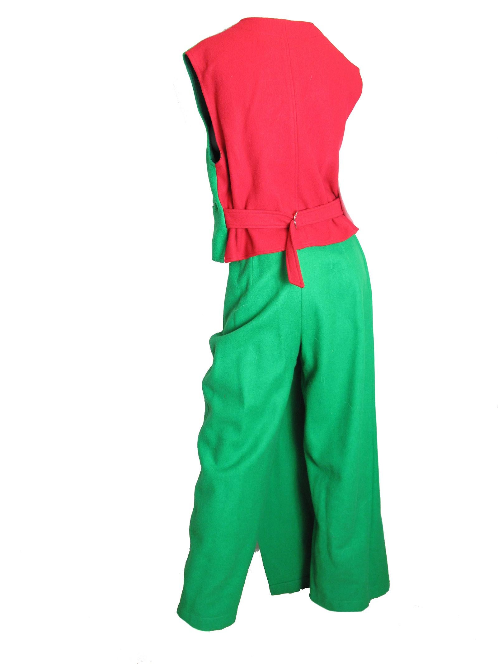 Blue Jean Charles de Castelbajac Vest and Pants Set