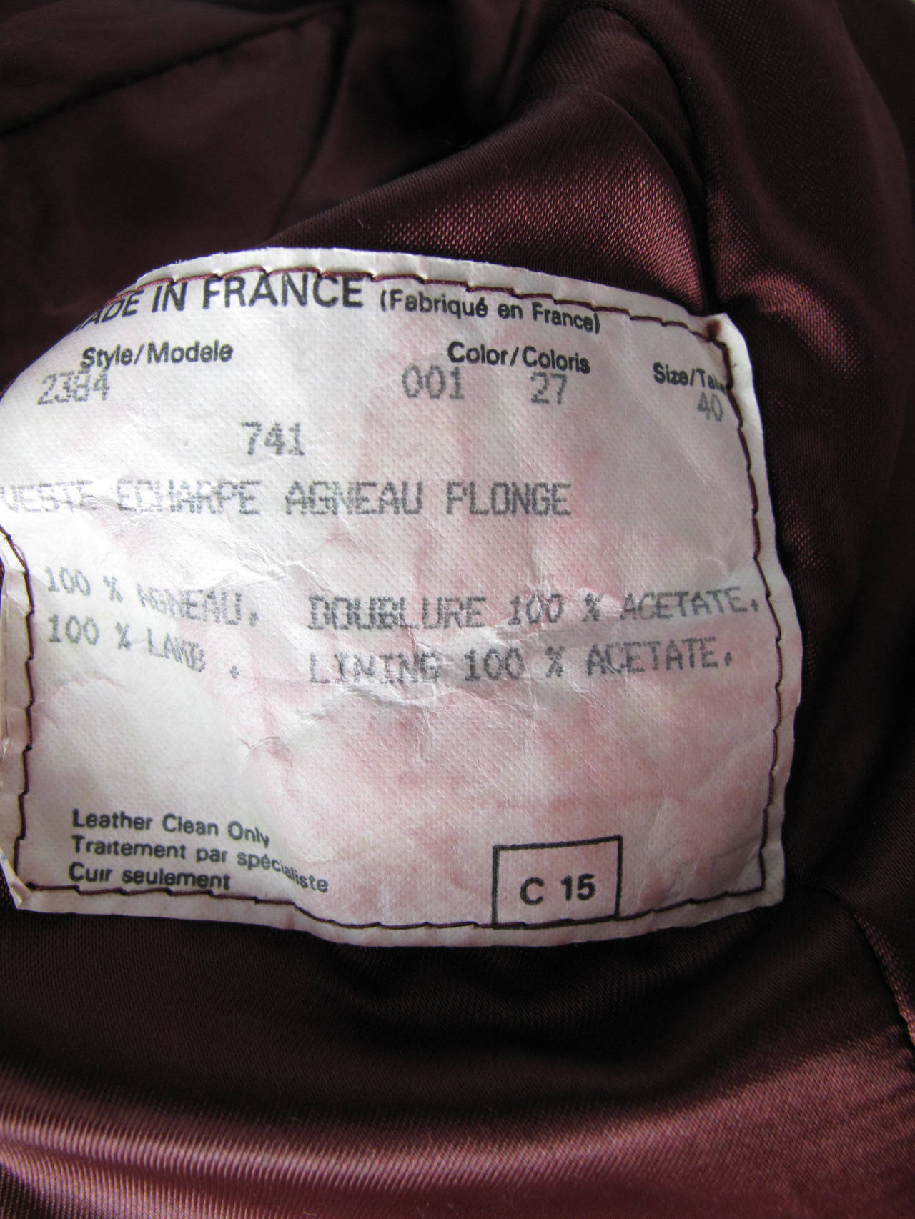 1980s Claude Montana wine colored fringe leather jacket 4