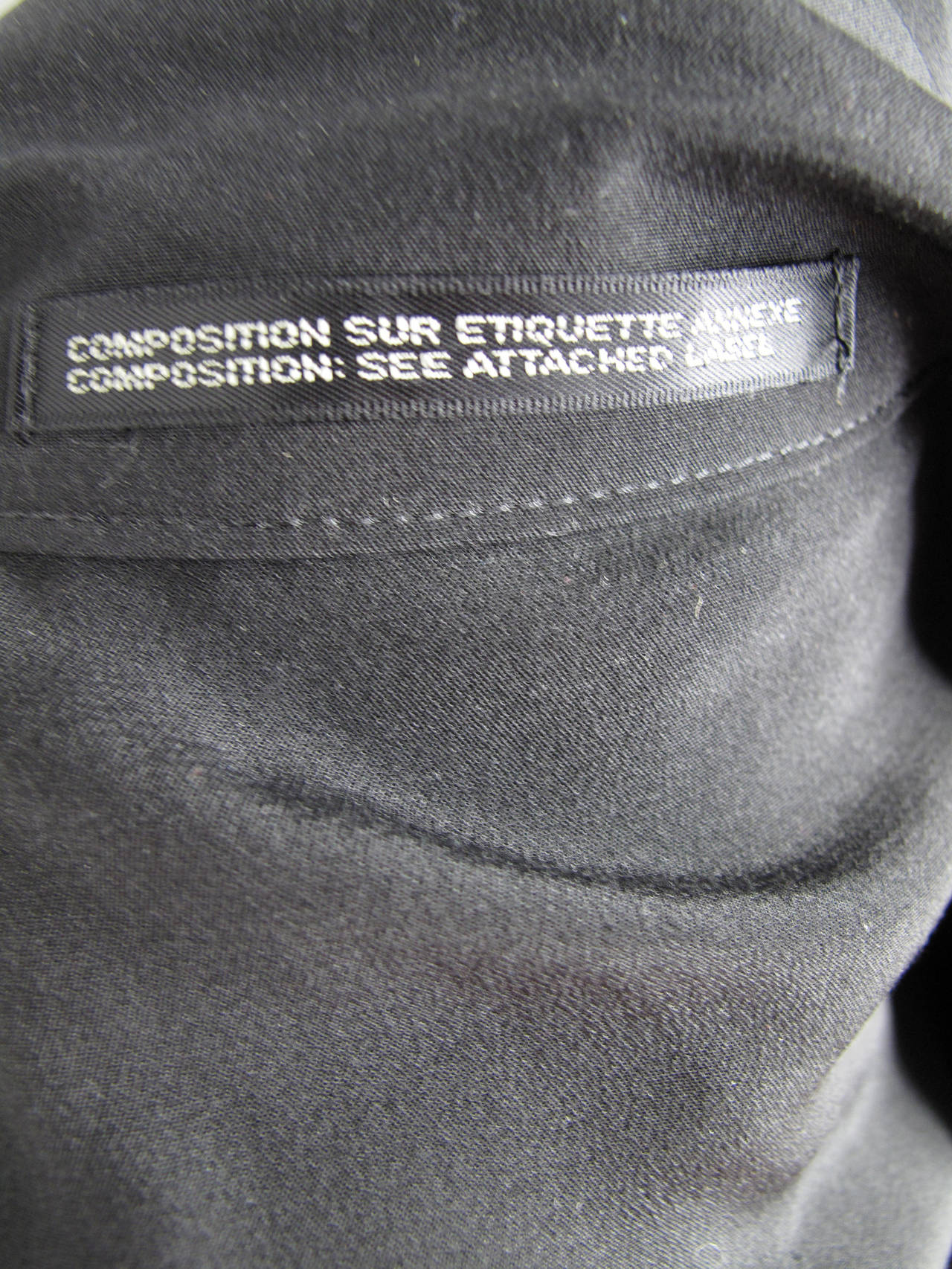 Yohji Yamamoto silk blazer with attached silk shirt piece 1