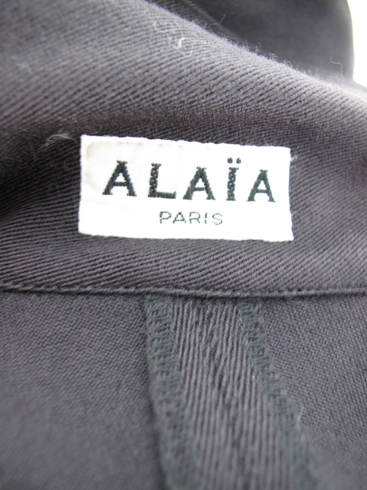 1990s Alaia brown wrap coat 1