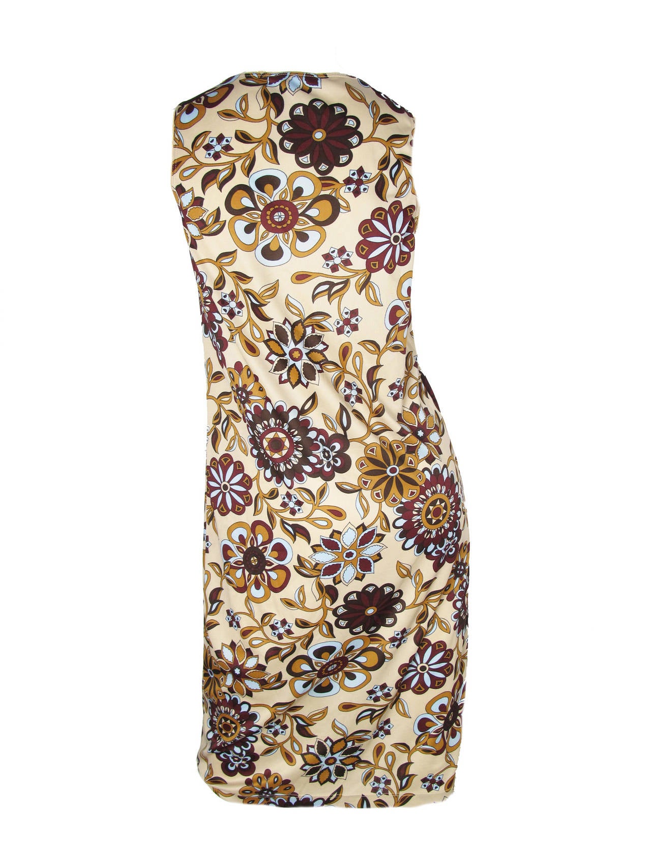 Dolce & Gabbana printed slip dress. Easy summer dress for day or night.  Poly fabric. 33