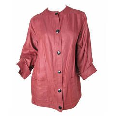 1970s Oscar de la Renta Linen Jacket 3