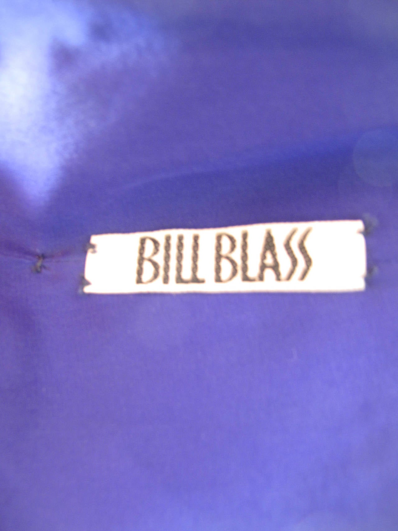 Women's 1970s Bill Blass Strapless Satin Gown