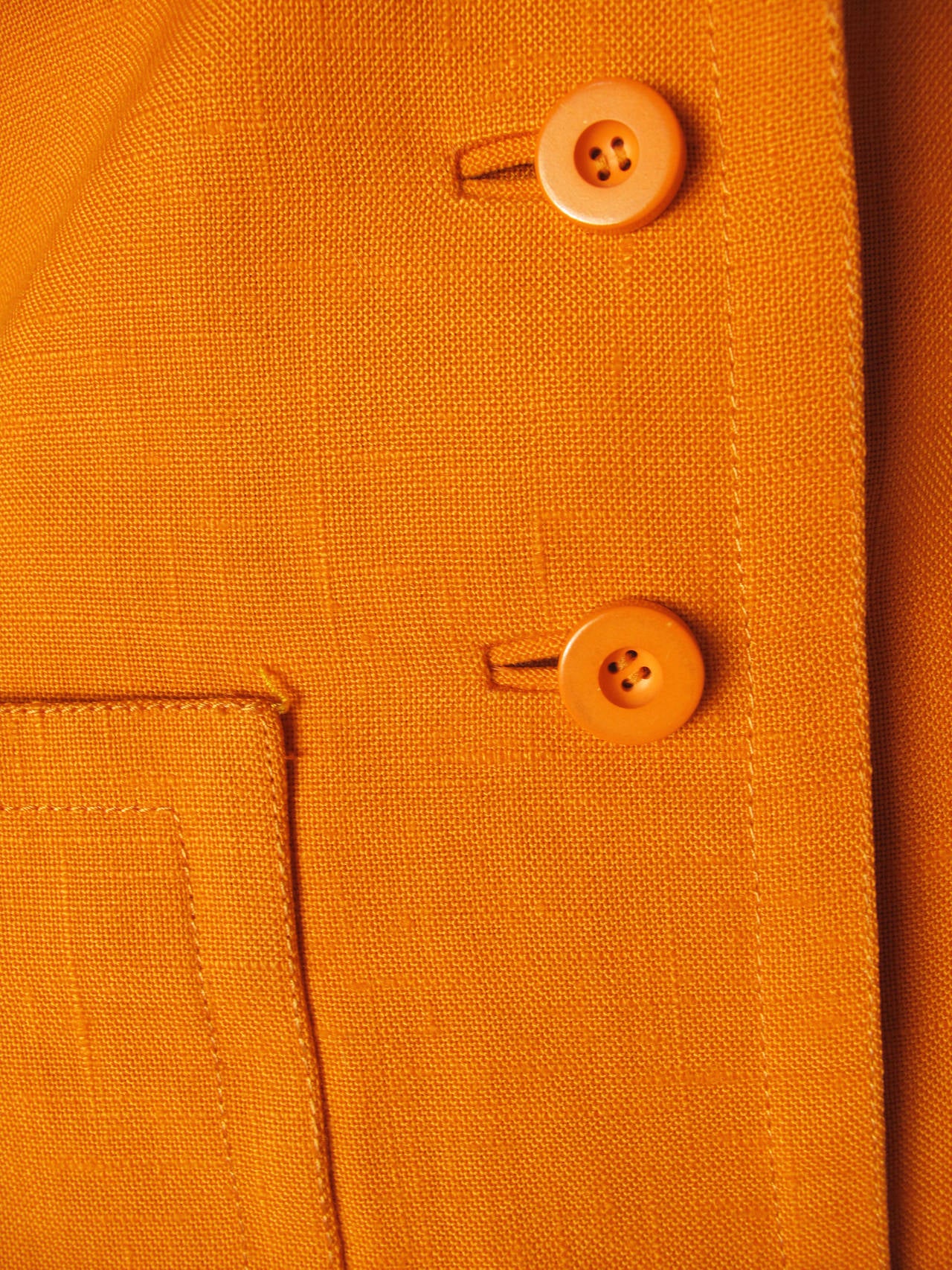 Geoffrey Beene Boutique Orange Linen Jacket 1