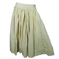 2000 Dries Van Noten Muslin Circle Skirt with raw edge