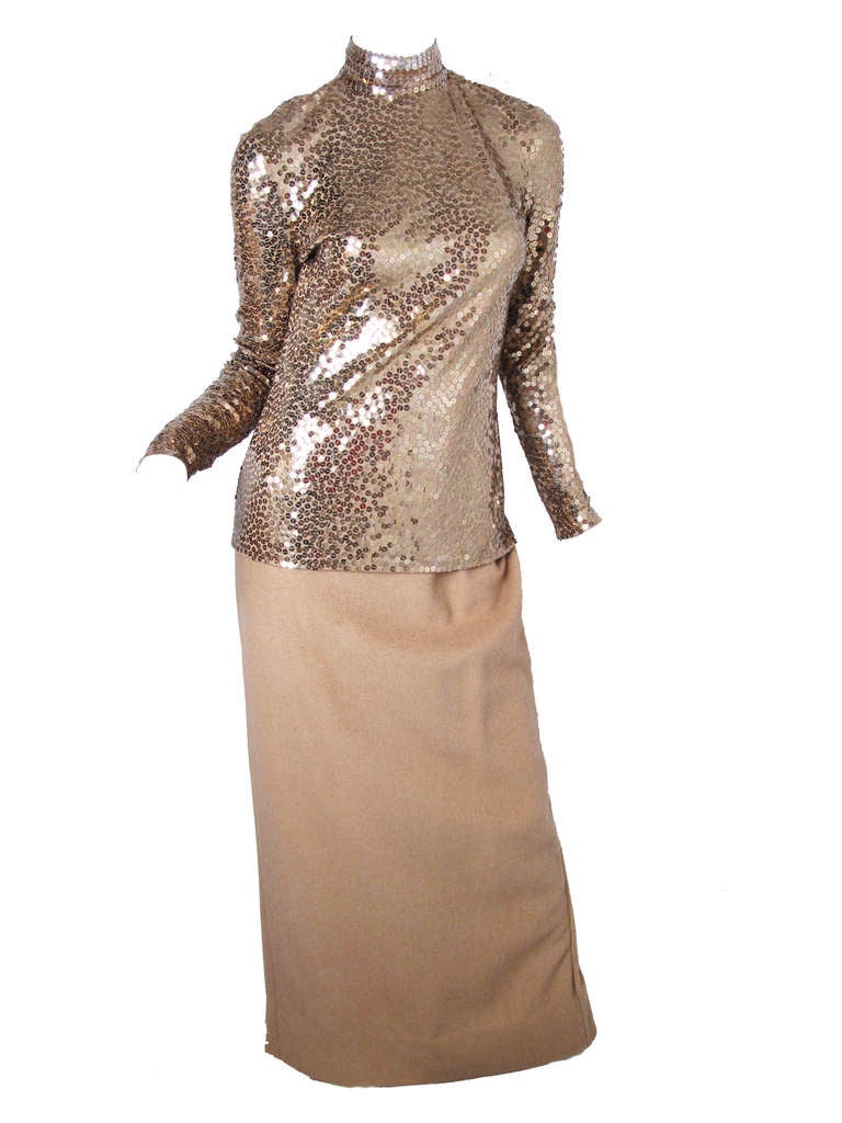 Norman Norell 1960s evening suit