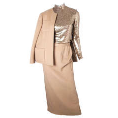 Norman Norell 1960s evening suit