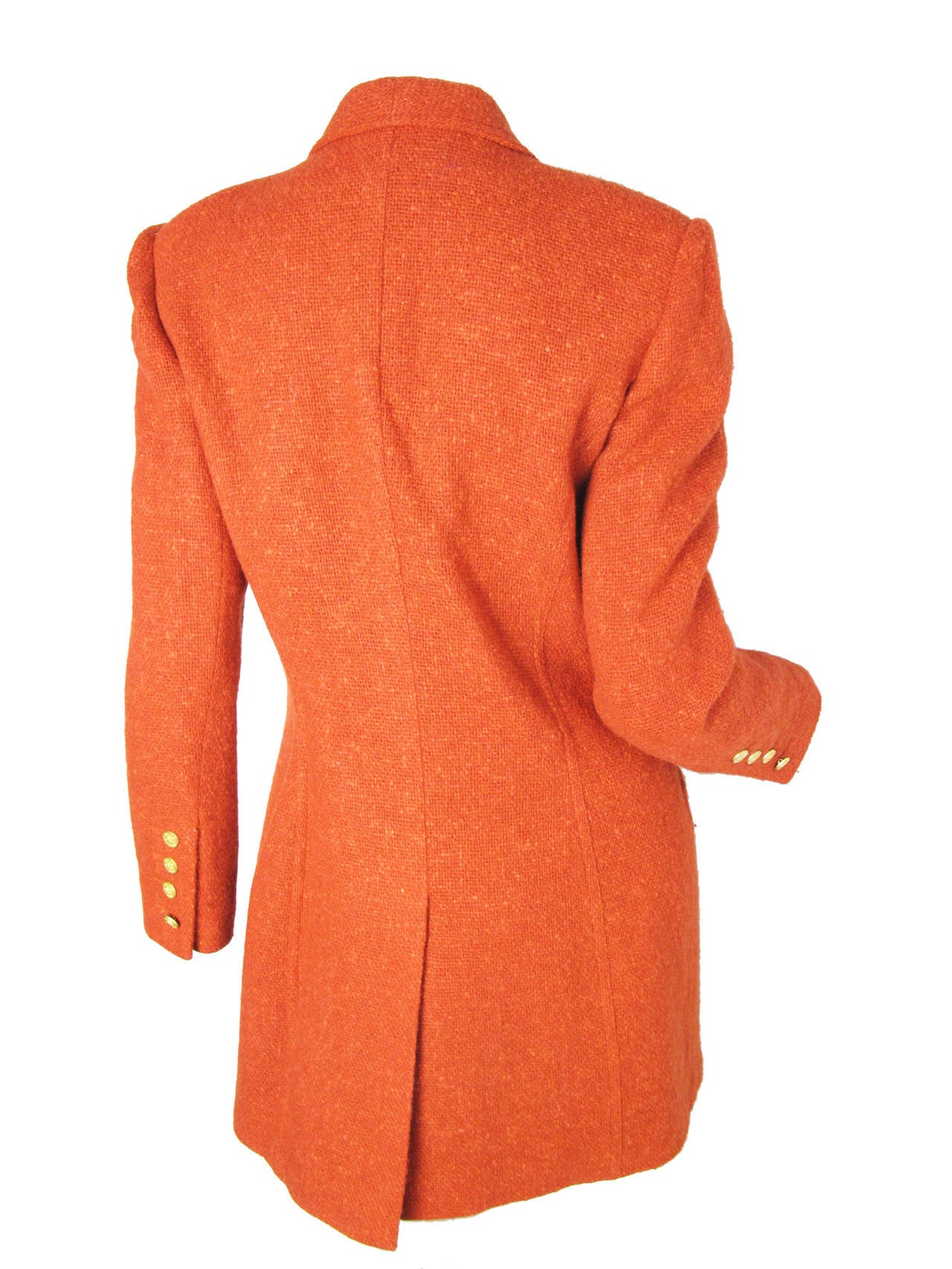 Sonia Rykiel Orange Coat In New Condition In Austin, TX