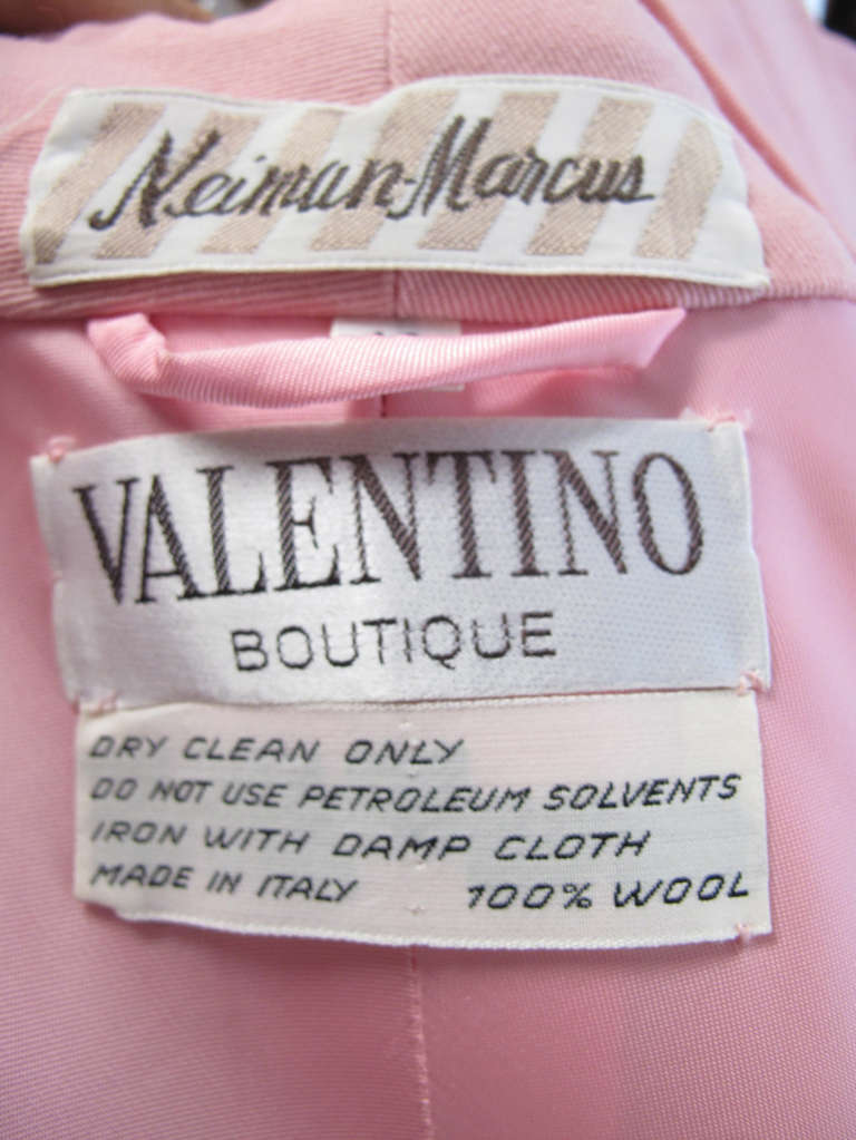 Women's 1960s Valentino Boutique Pink Coat