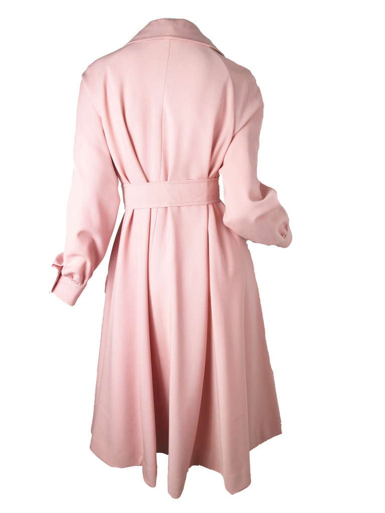 1960s Valentino Boutique Pink Coat In New Condition In Austin, TX