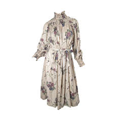 Retro 1980s Chloe Floral Dress and Wrap