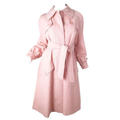 1960s Valentino Boutique Pink Coat