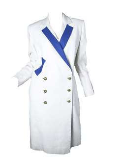 Vintage Bill Blass Linen Dress Coat