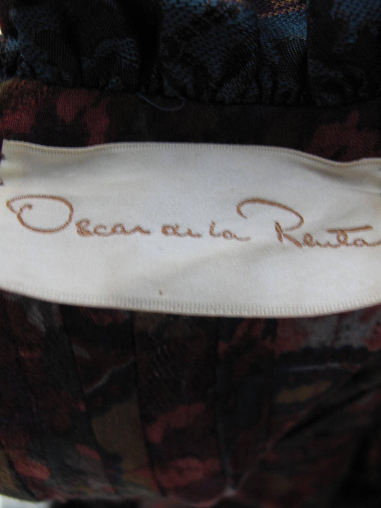 Oscar de la Renta Peasant Dress with Quilting 2