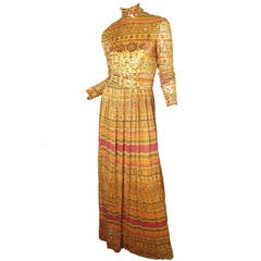 1970s Donald Brooks Evening Gown 1