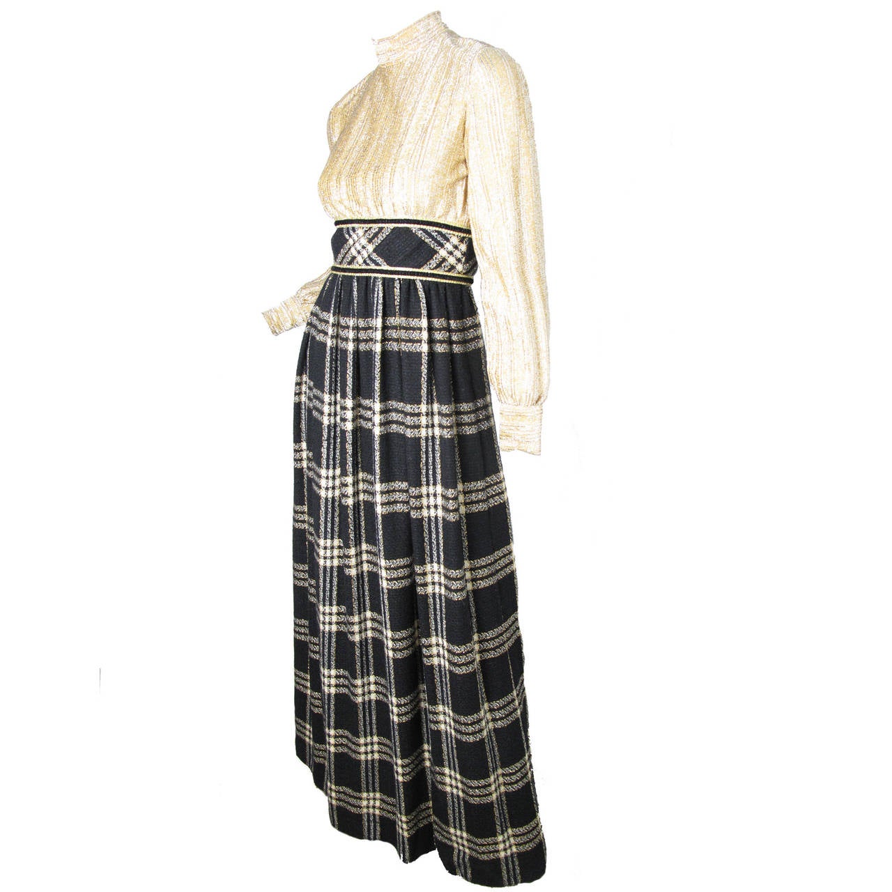1970s Mollie Parnis Boutique Gown with Jacket