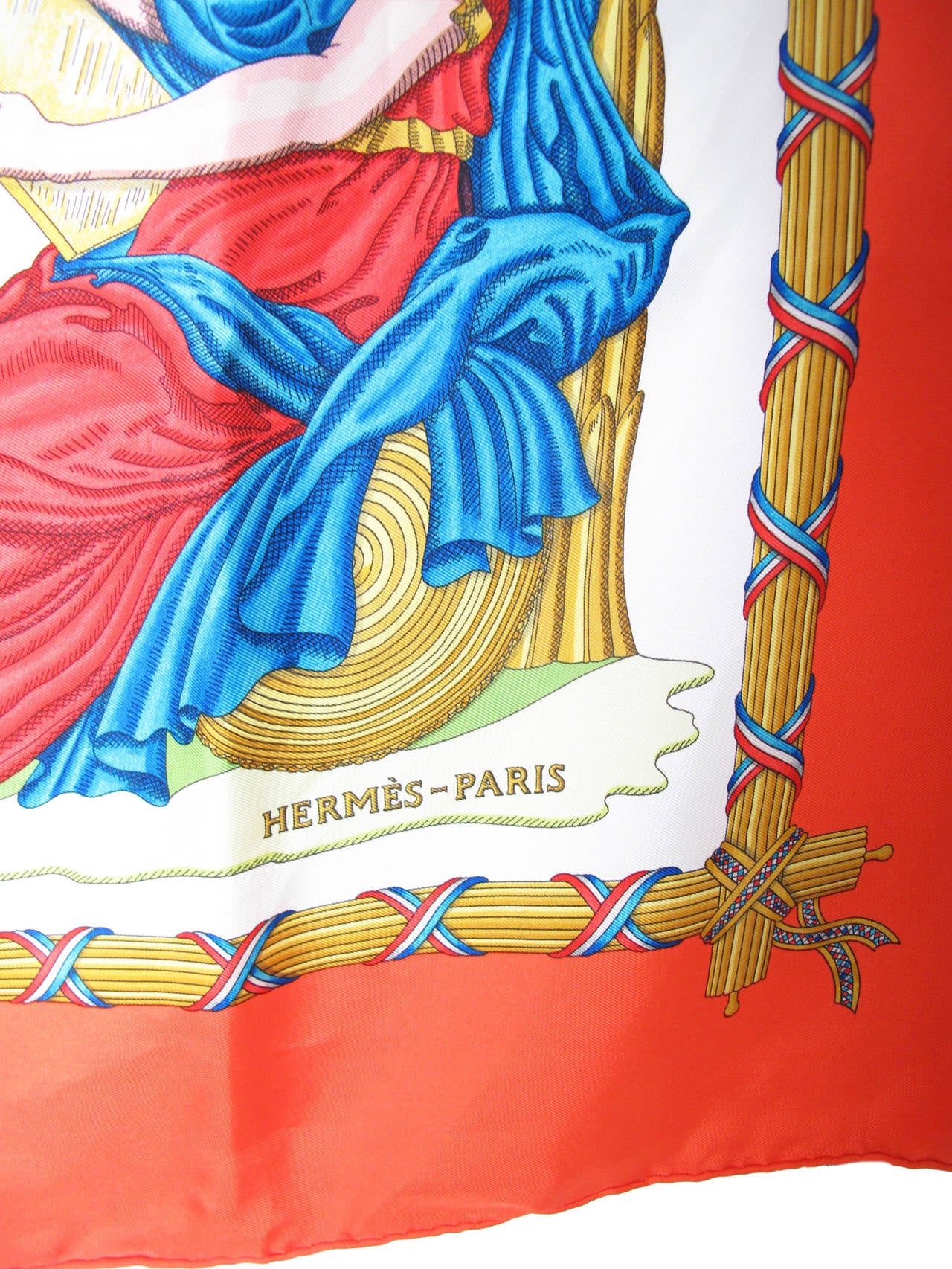 Women's Hermes Republic Fracas, Liberte, Egalite, Fraternite Silk Scarf