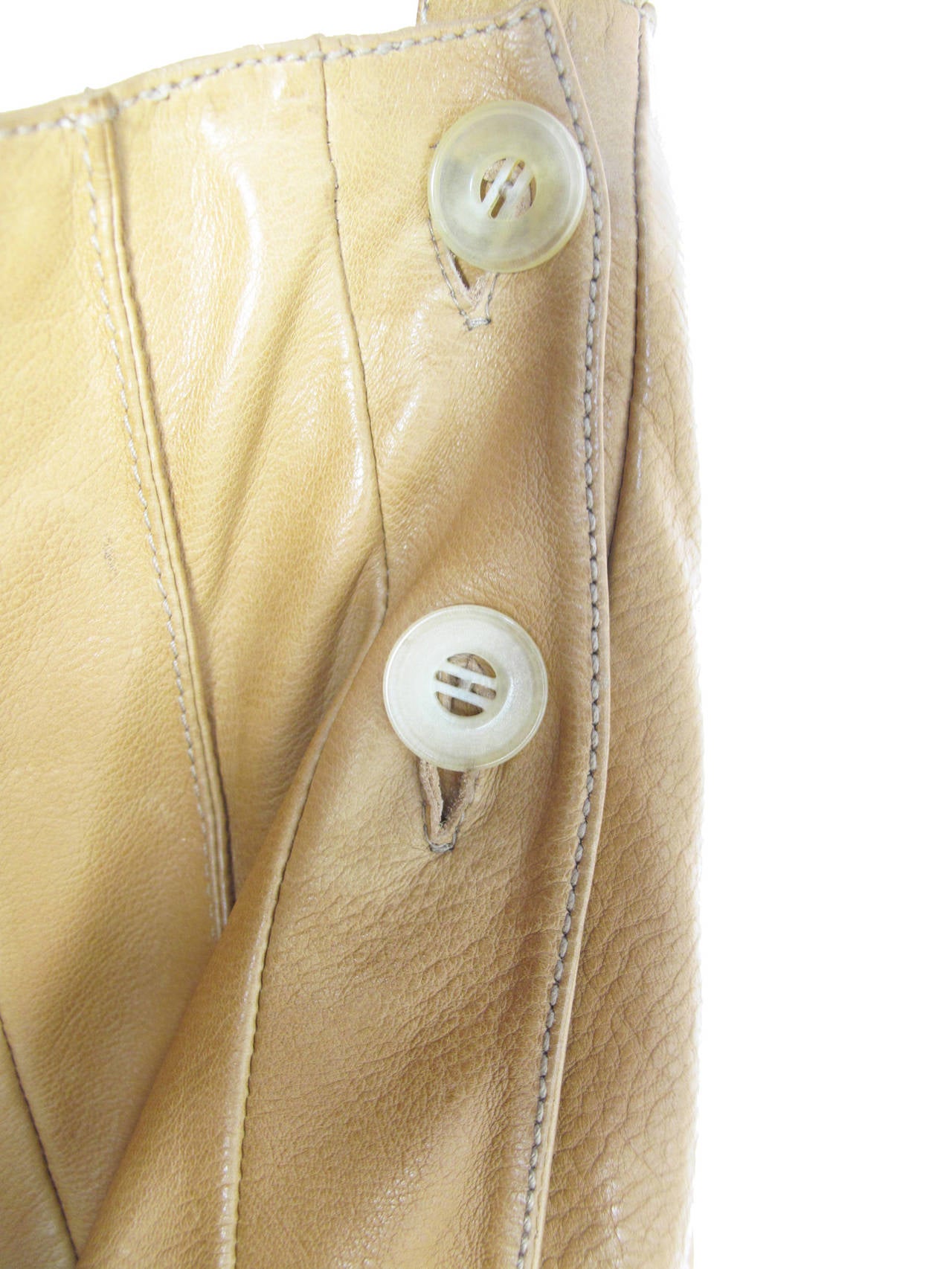 Rare Hermes Soft Leather Pleated Skirt Runway by JPG 2