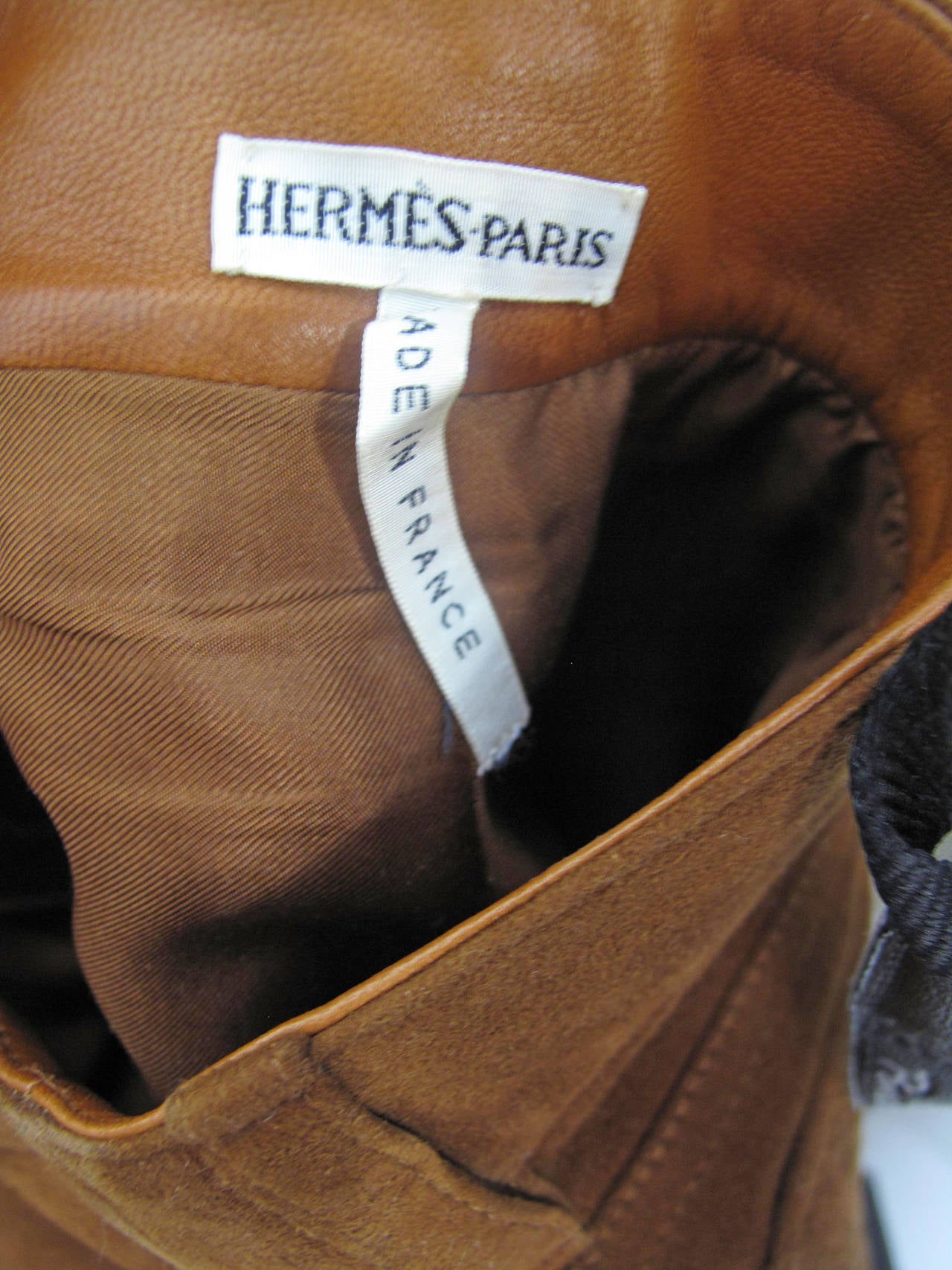 Hermes Lambskin Suede Pants - sale 1