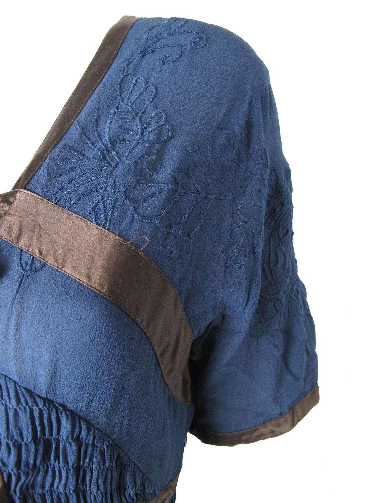 Jeans Paul Gaultier Sheer Chiffon Dress with Bows C. 2004 - 08 1
