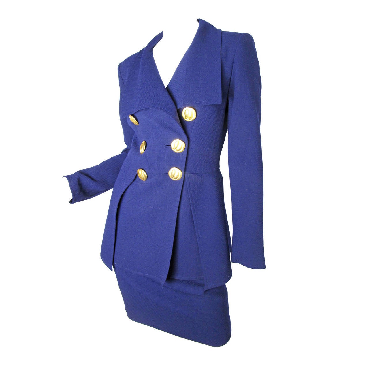 Christian Lacroix Suit with Large Metal Buttons