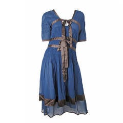 Jeans Paul Gaultier Sheer Chiffon Dress with Bows C. 2004 - 08