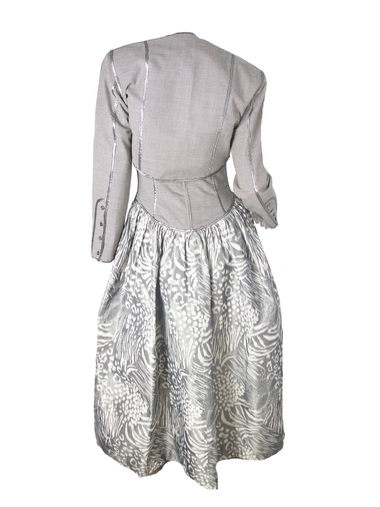 Geoffrey Beene Gown with Jacket, 1980s For Sale 1