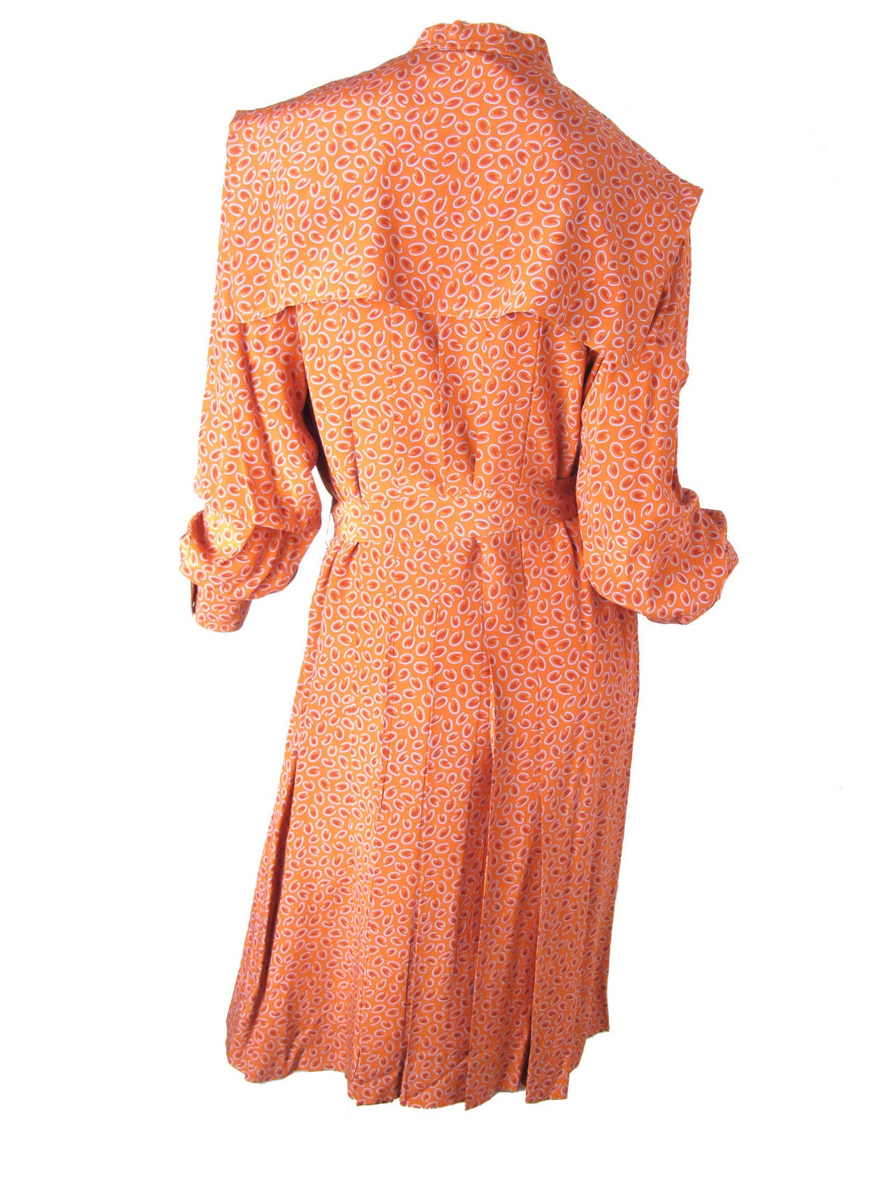 1970s Guy Laroche Silk Dress In Excellent Condition In Austin, TX