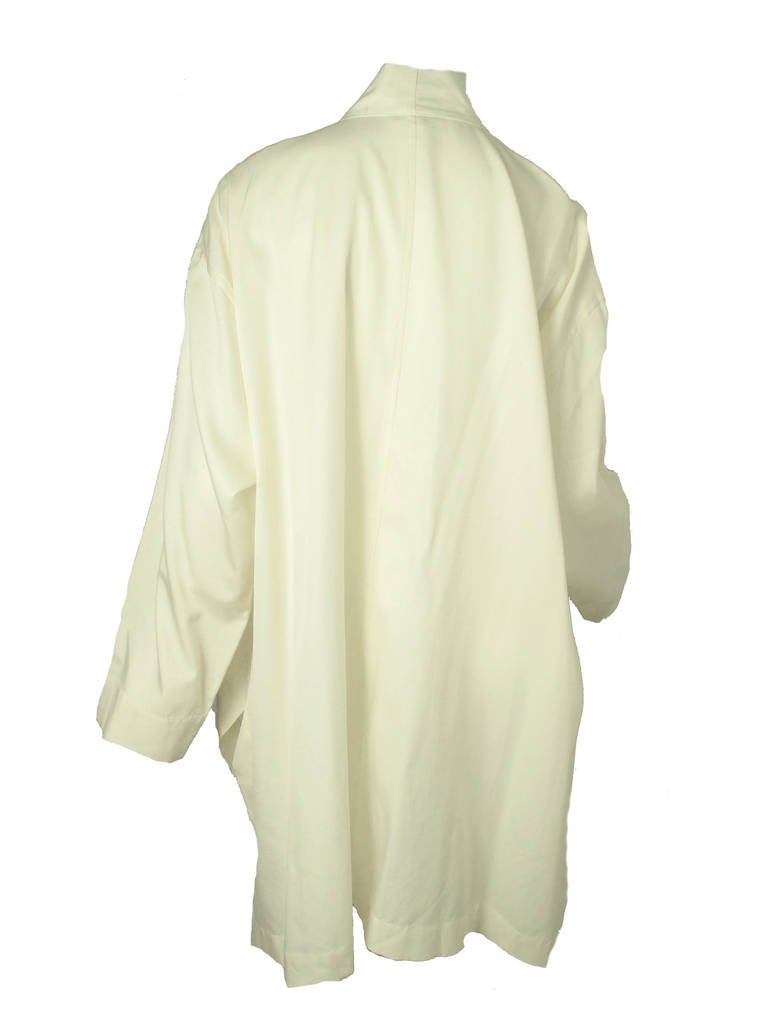 Issey Miyake 1980s Plantation Cream Kimono Jacket