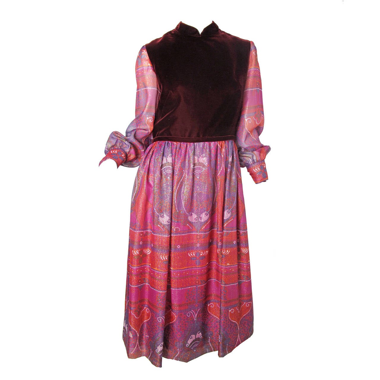1970s Adele Simpson Dress
