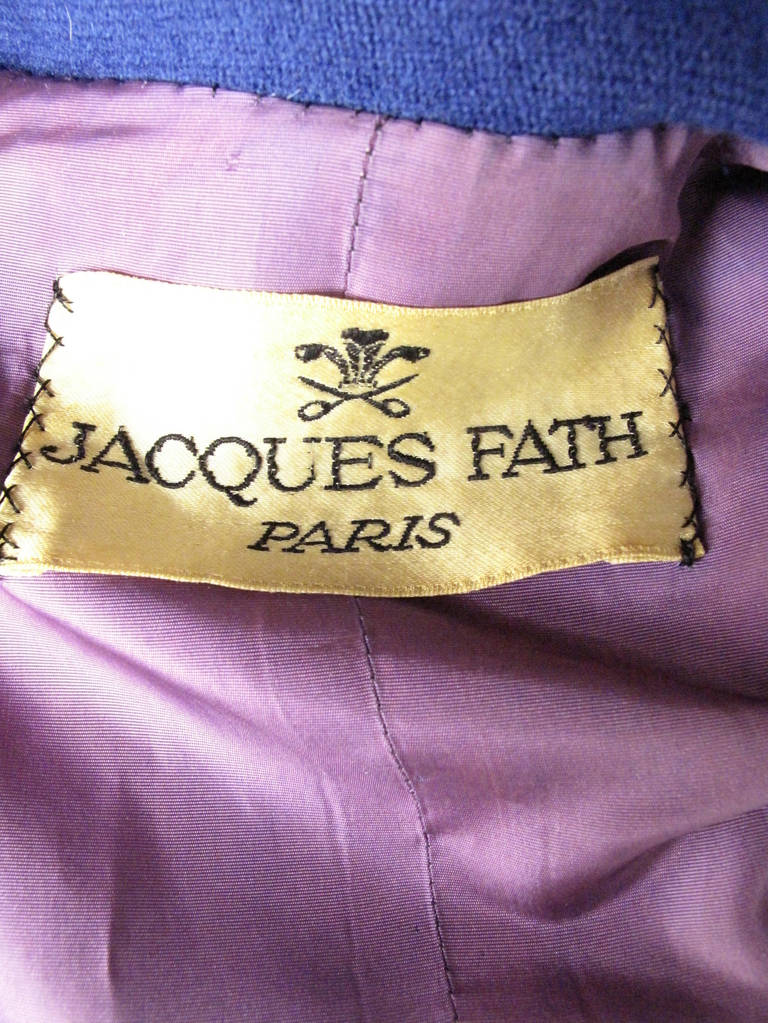 1950s Jacques Fath Coat sale In Excellent Condition In Austin, TX