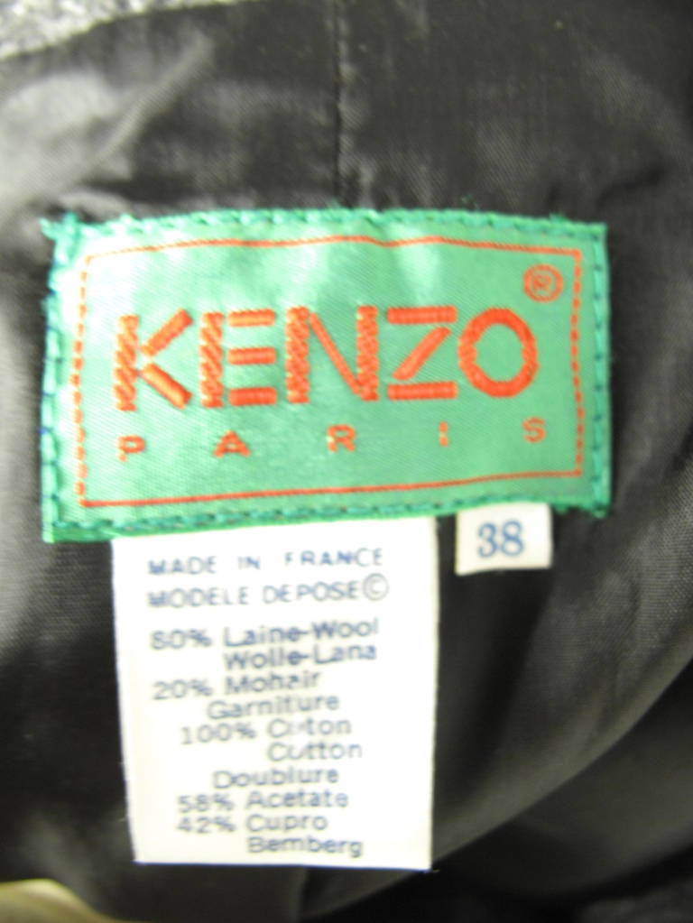 1980s Kenzo cropped coat In Excellent Condition In Austin, TX