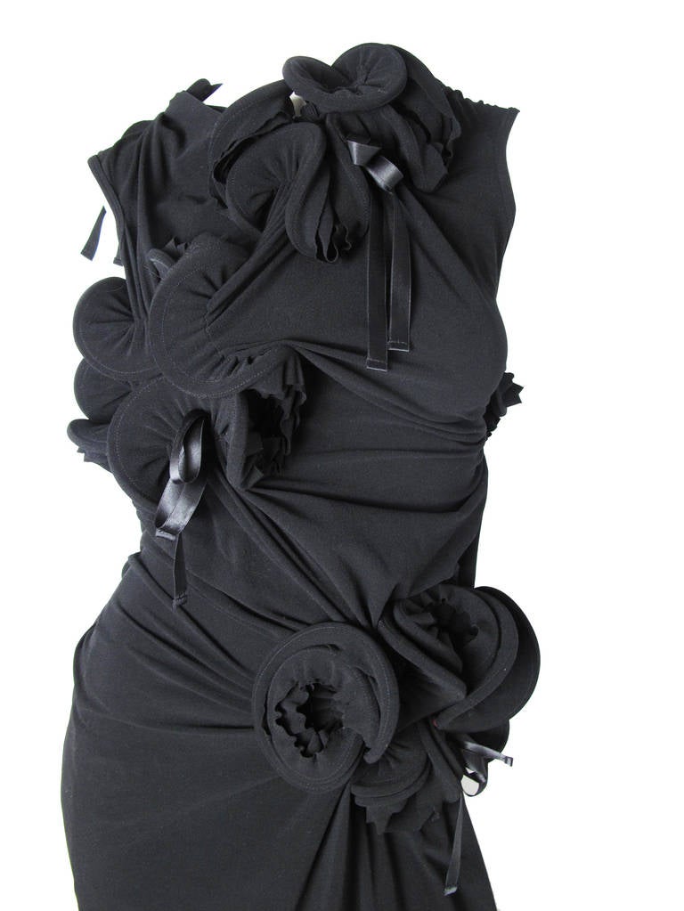 Comme des Garcons 2007 Mesh Knotted Dress