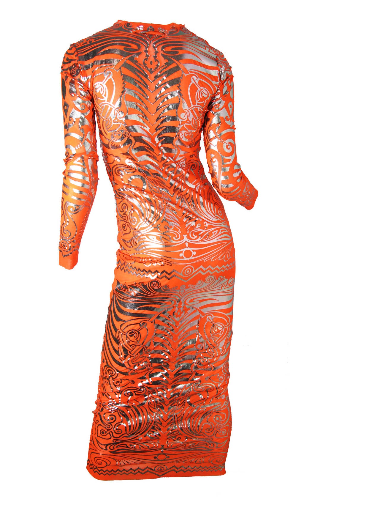 1990s Jean Paul Gaultier Space Age Skeleton Dress 1