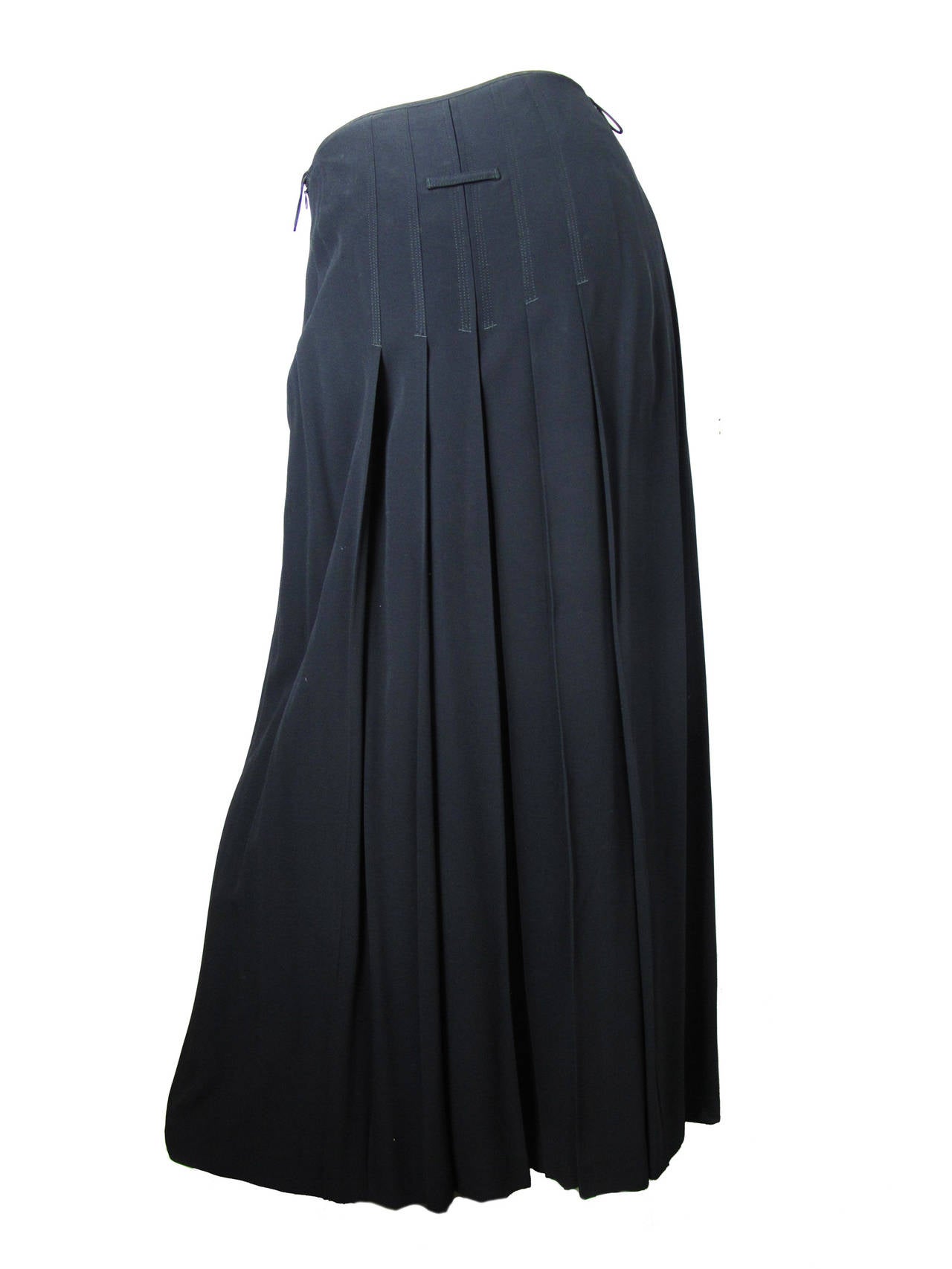 ankle length black skirt