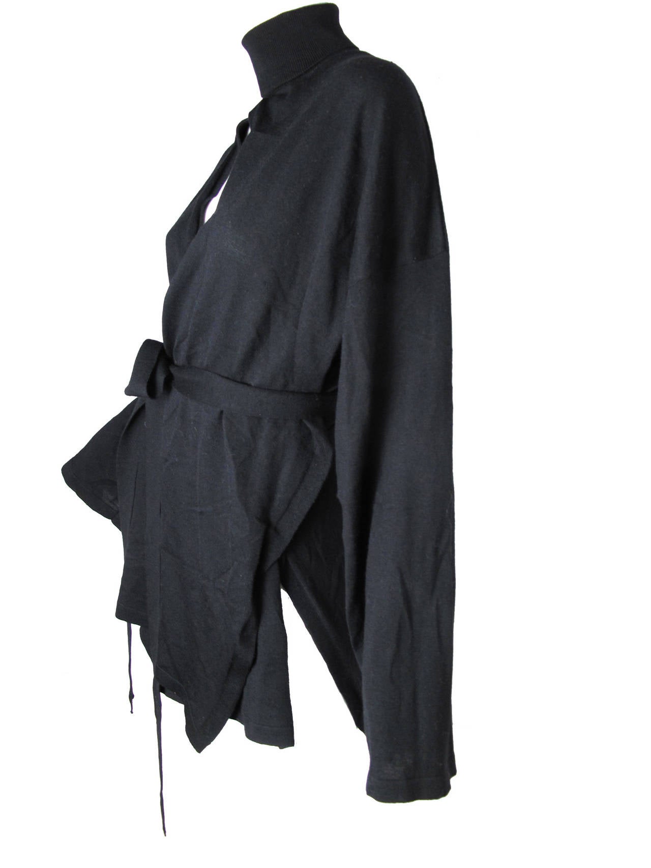 1990s Jean Paul Gaultier Kimono Wrap Sweater