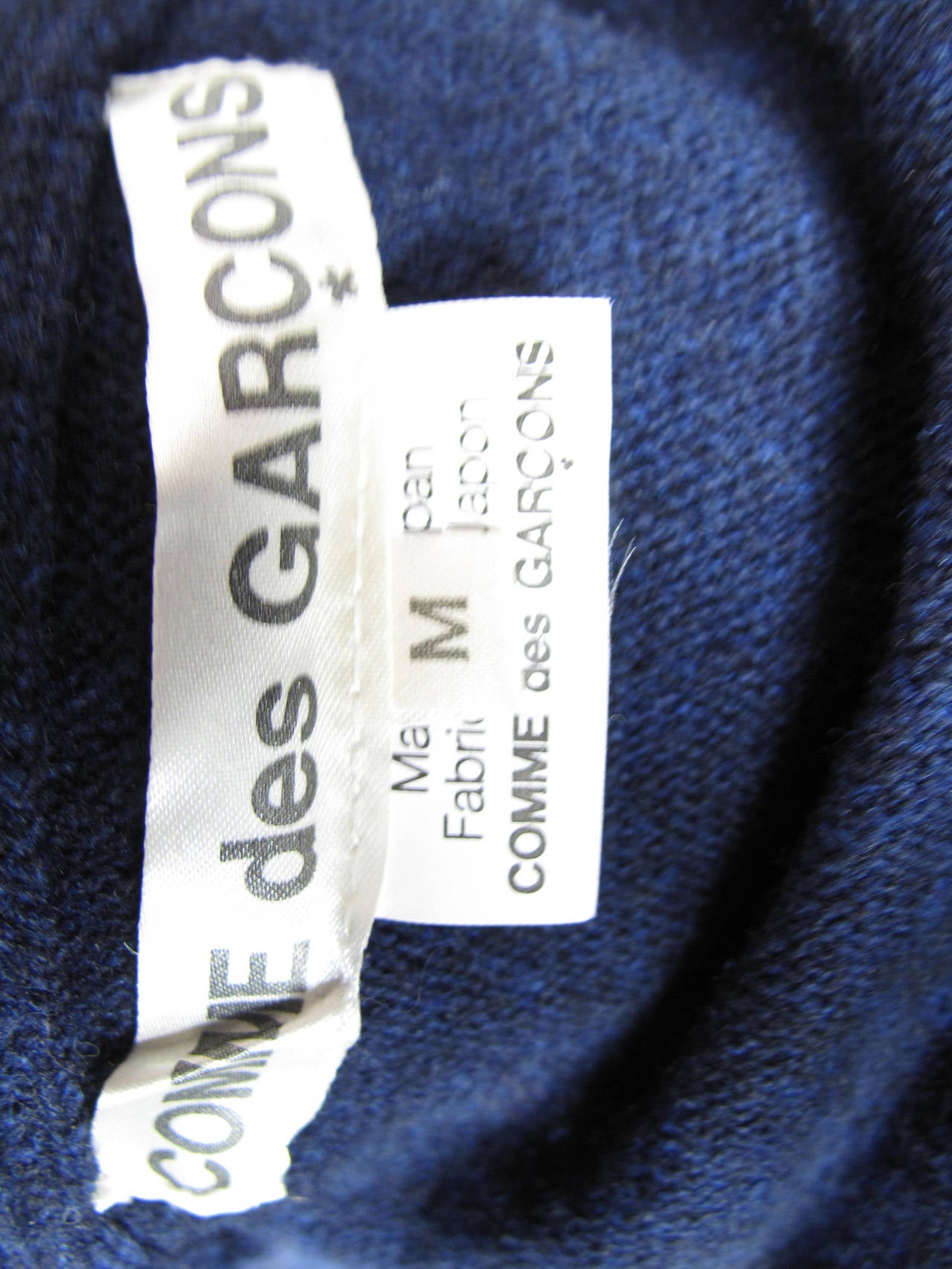 2002 Comme des Garcons Navy Wool Cardigan 1