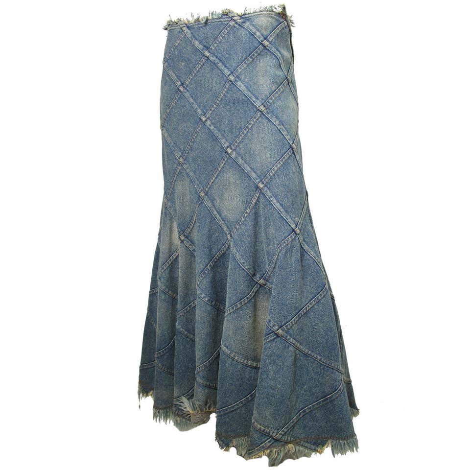 2001 Junya Watanabe for Comme des Garcons Denim Skirt at 1stDibs ...