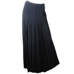 Jean Paul Gaultier Black Pleated Ankle Length Evening Skirt 2