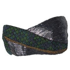 Krizia Beaded Snake Top, 1980s